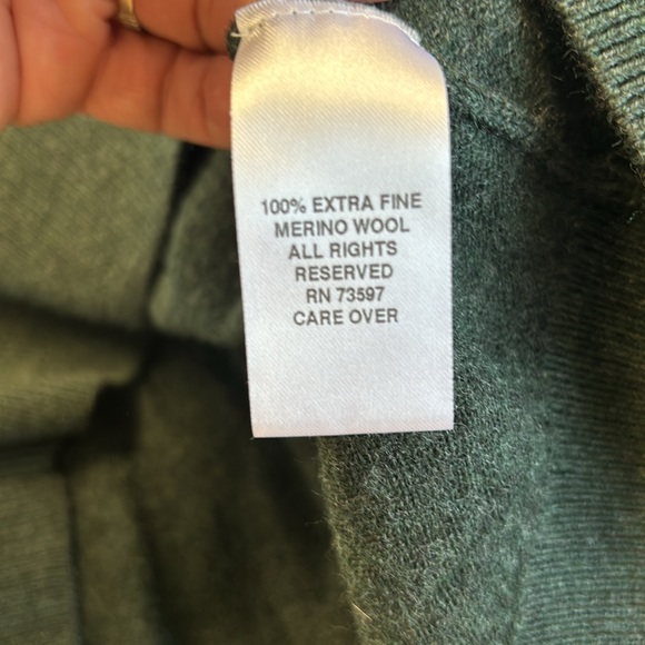 Patrick James Merino Wool Mock Neck Swester - Picture 5 of 6